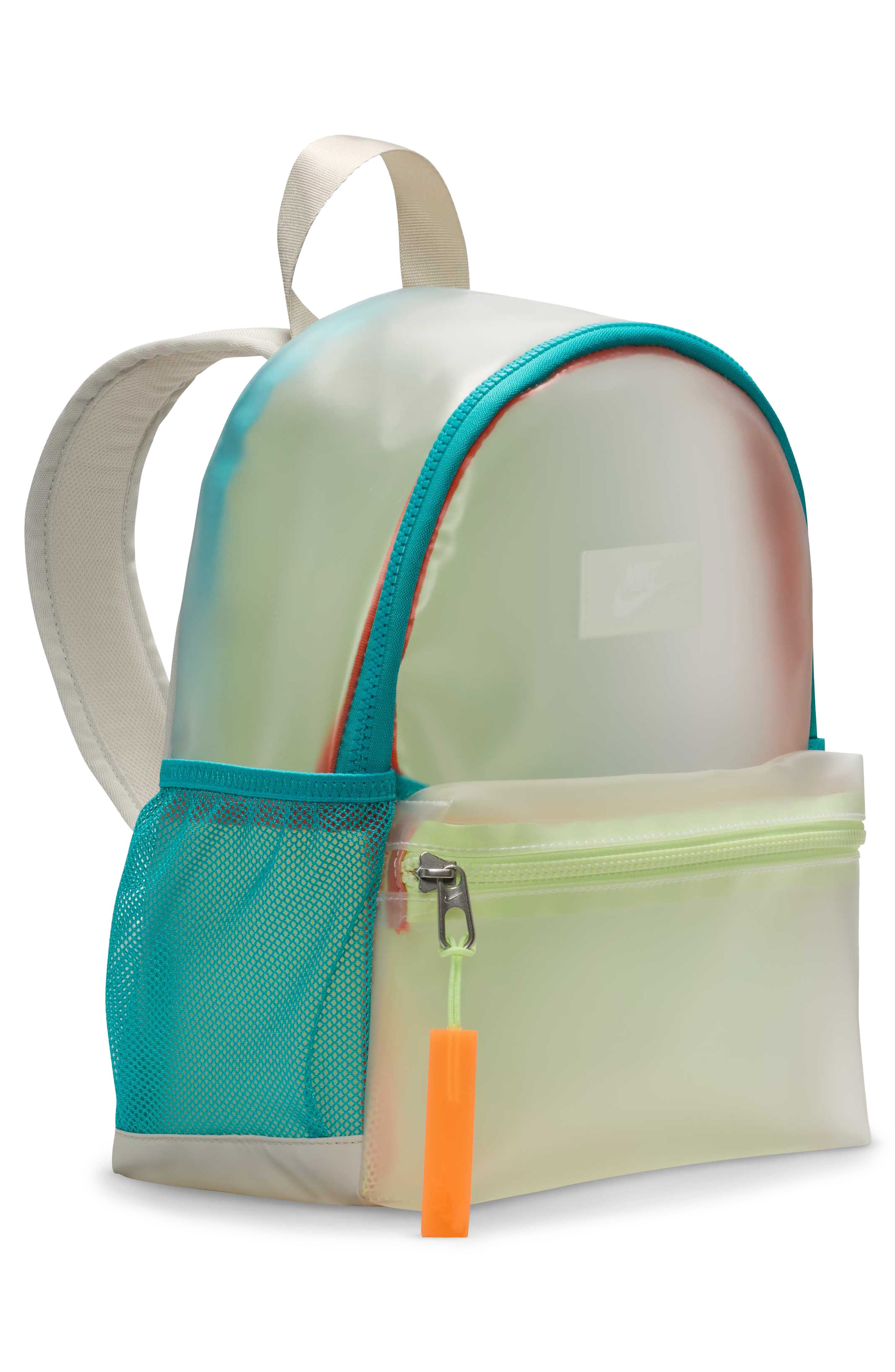 Nike Kids' Translucent Mini Backpack, Alternate, color, Clear/ Light Bone/ White