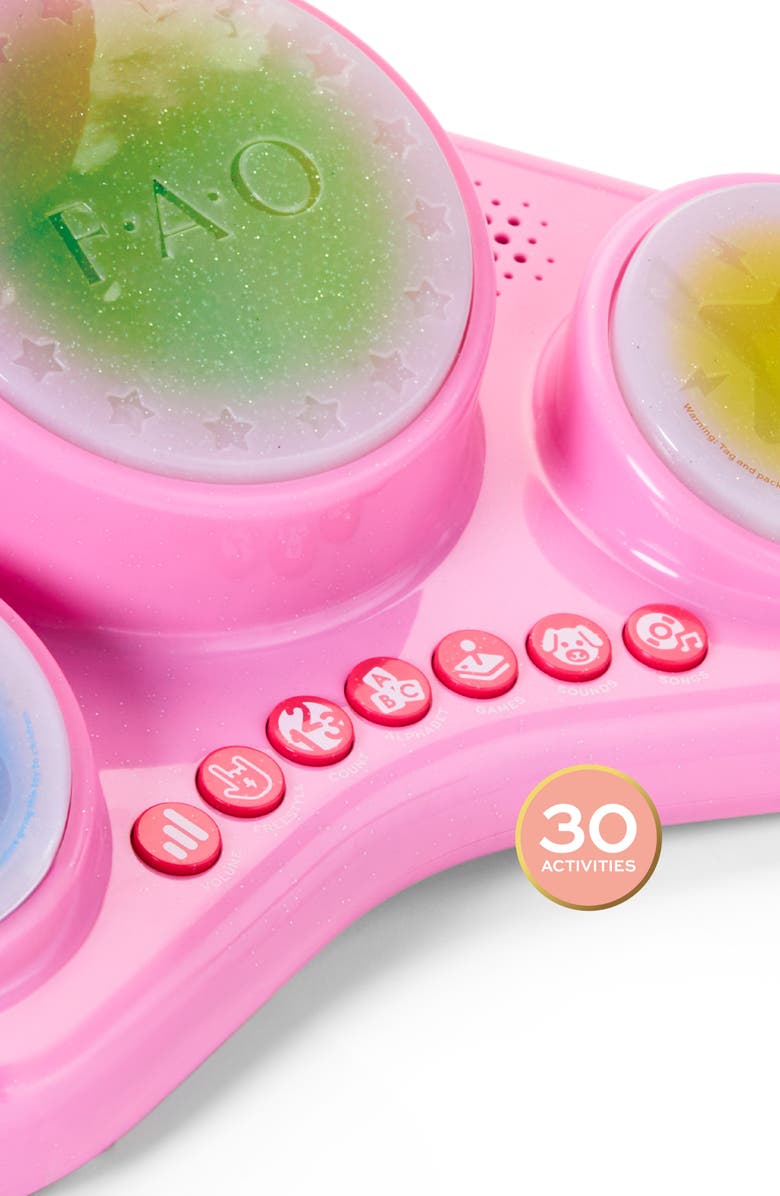FAO Schwarz Preschool Electronic Drum Kit, Alternate, color, Light/ Pastel Pink