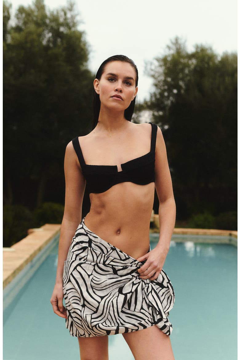 Matea Faux Wrap Maxi Skirt, Alternate, color, PLAYA BLANCA