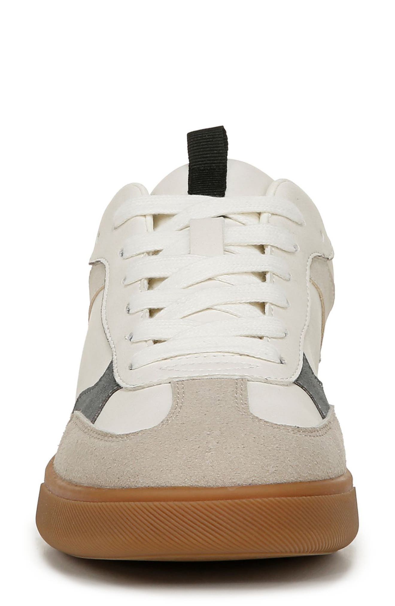 Blowfish Malibu Tastic Low Top Sneaker, Alternate, color, White/ Sand Faux Leather