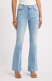 MOTHER The Weekend Fray Hem Bootcut Jeans