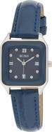 BCBG Prism Faux Leather Strap Watch, 27mm