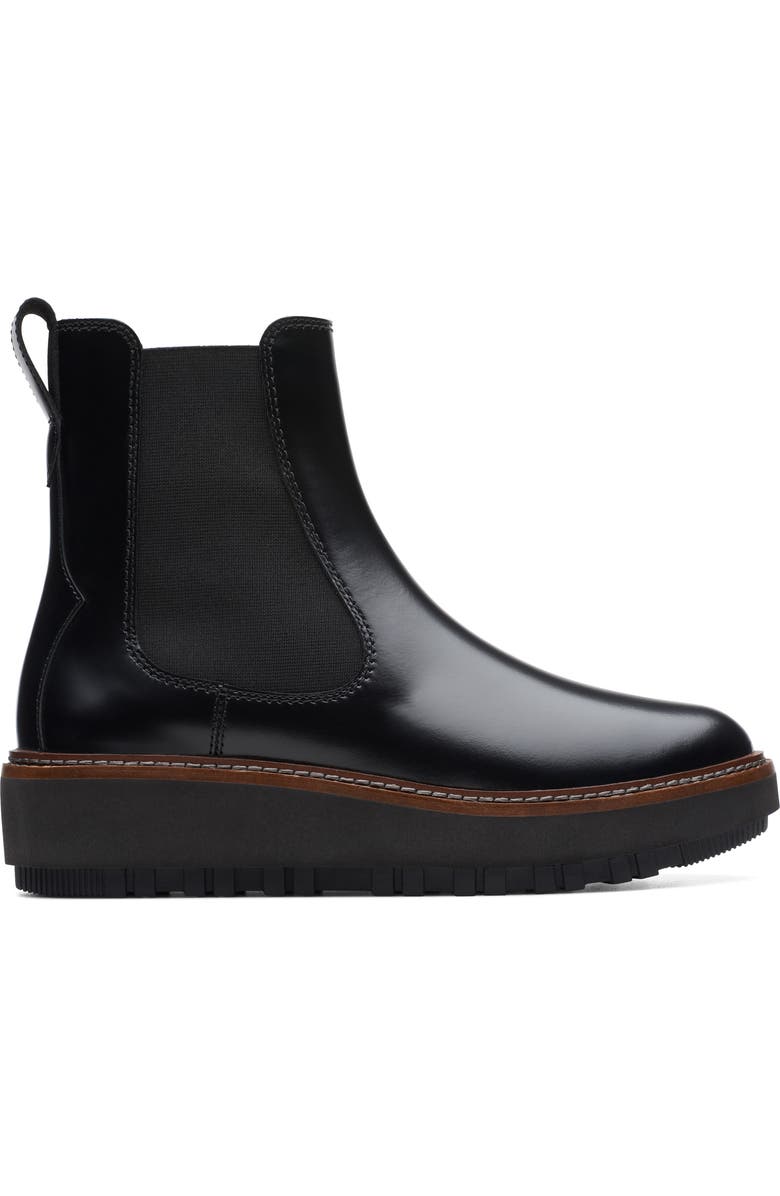 Clarks<sup>®</sup> OriannaW Lace Ankle Bootie, Alternate, color, Black Leather