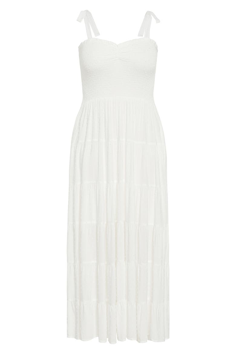 Spot Sara Dobby Maxi Dress, Alternate, color, IVORY