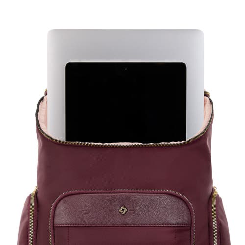 Samsonite Mobile Solution 2 Deluxe Backpack In Burgundy