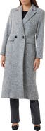 Sofia Cashmere Herringbone Wool & Suri Alpaca Blend Coat