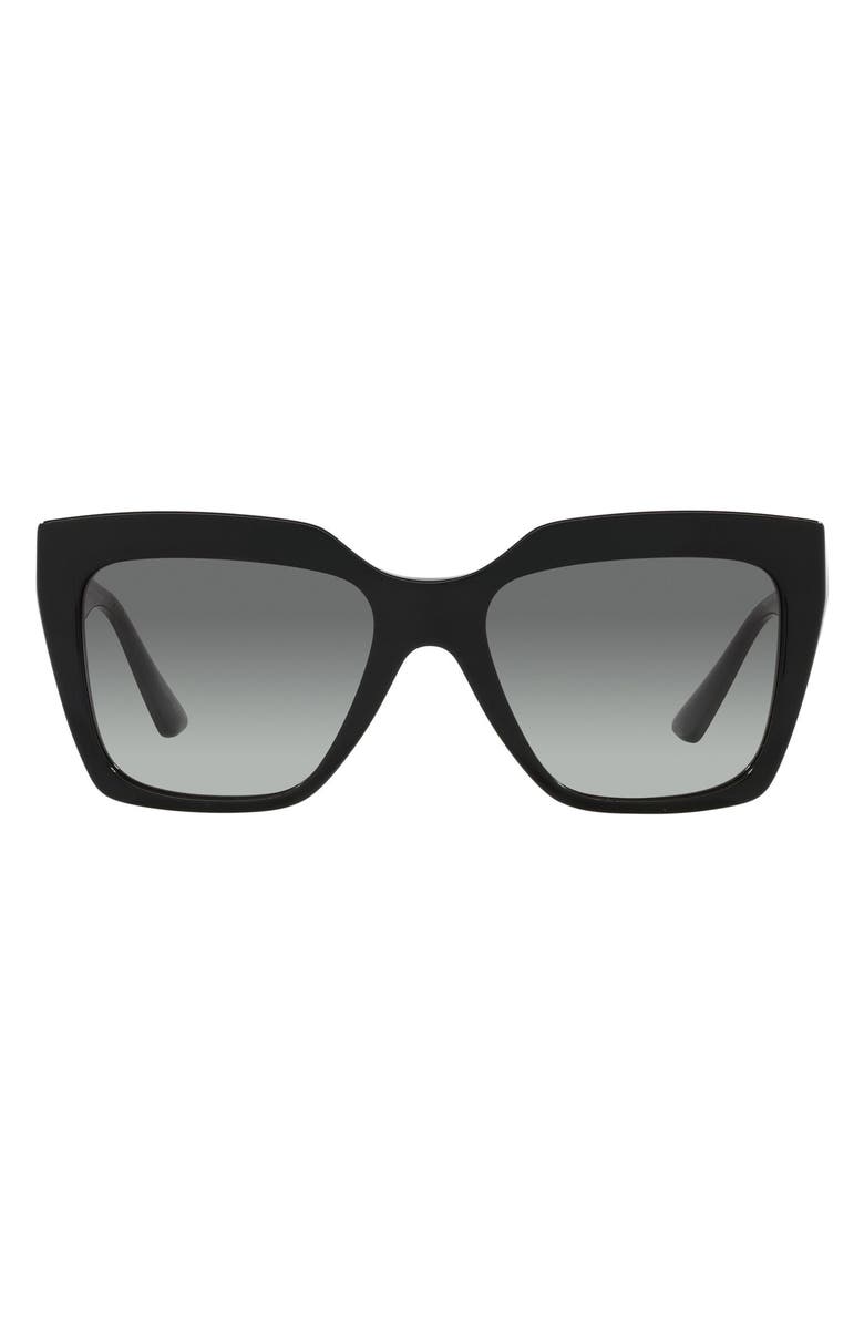 Versace 56mm Gradient Square Sunglasses, Main, color,