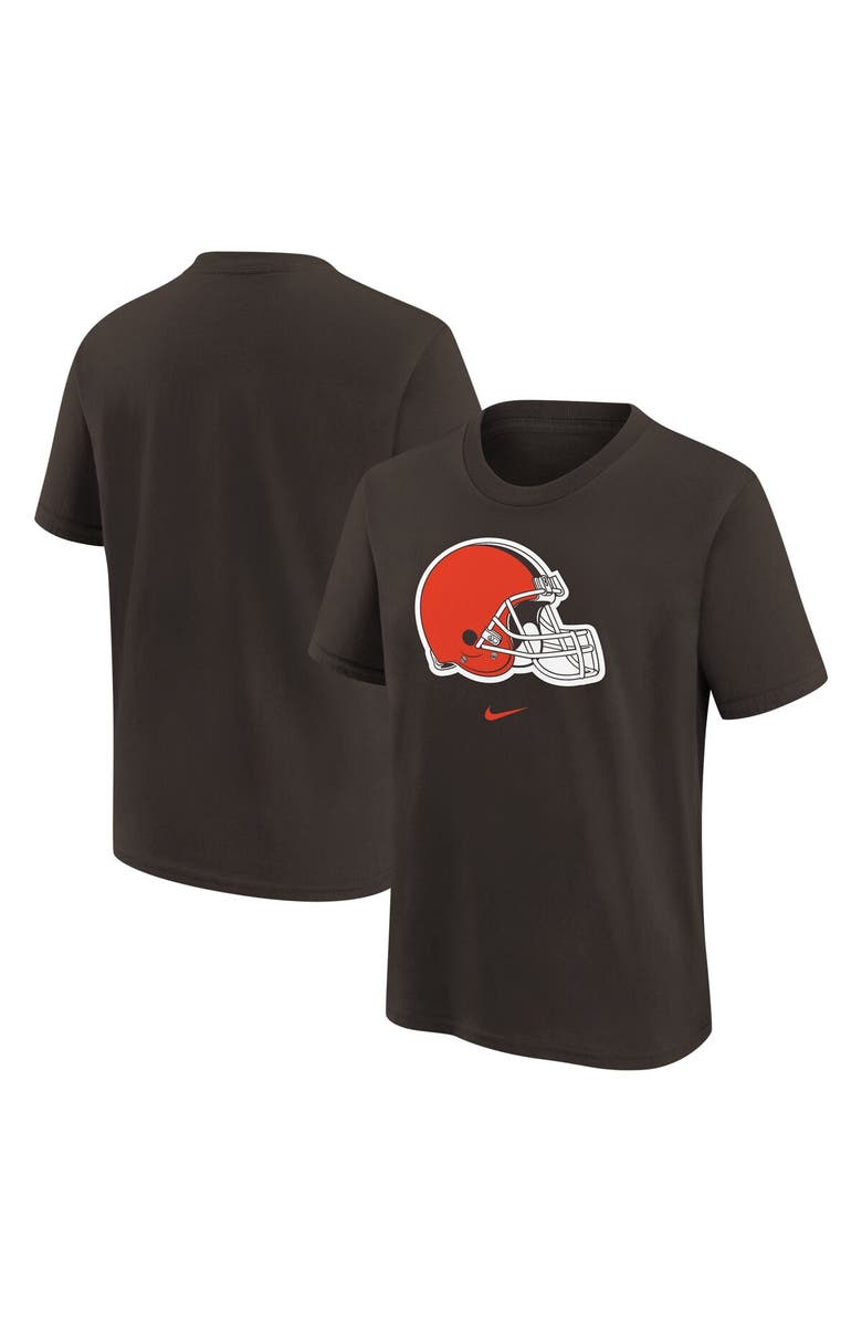 Nike Youth Nike Brown Cleveland Browns Logo T-Shirt, Main, color, Brown