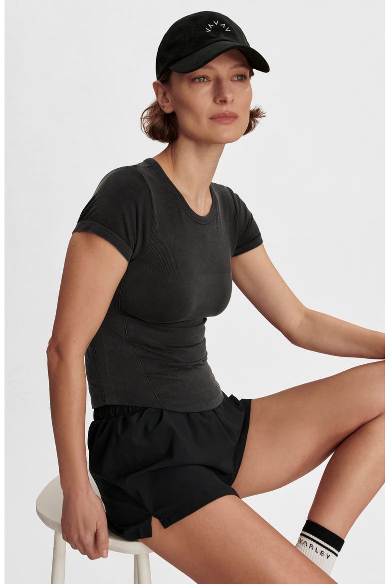 Casper Seamless T-Shirt, Alternate, color, BLACK