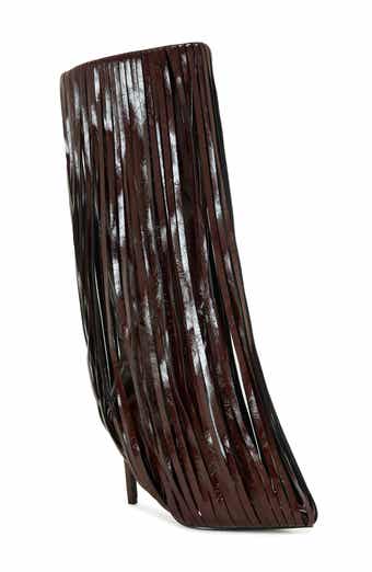 AZALEA WANG Zantara Fringe Knee High Boot