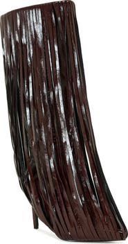 AZALEA WANG Zantara Fringe Knee High Boot