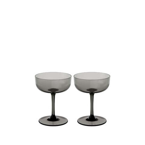 Like Smoke Champagne / Dessert Bowl Pair