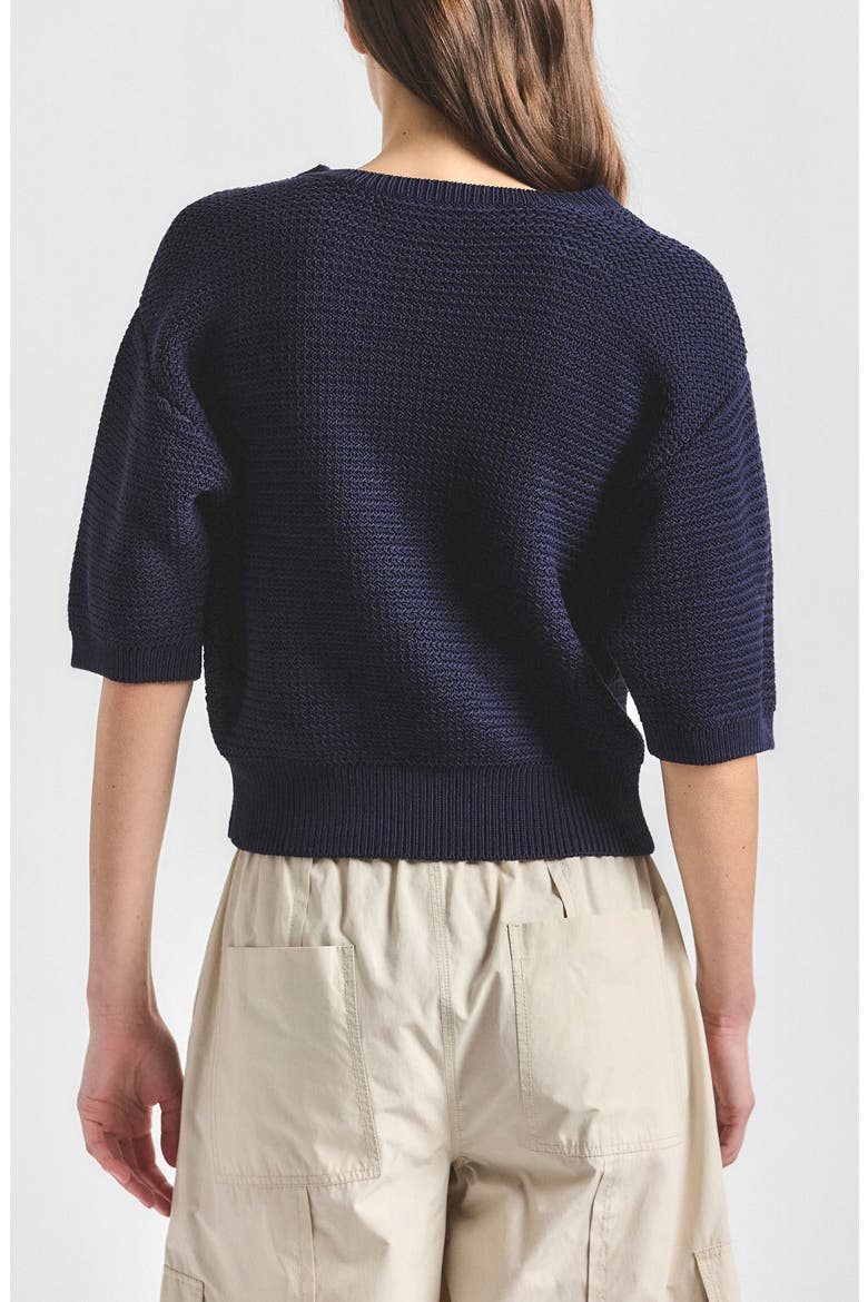 Madison Elbow Sleeve Sweater, Alternate, color, NAVY