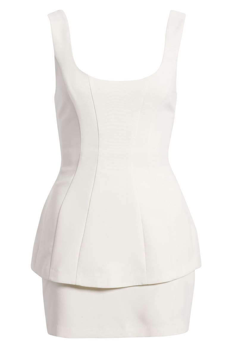 Empire Layered Cocktail Minidress, Alternate, color, IVORY