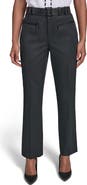 KARL LAGERFELD PARIS Mid Rise Belt Pants