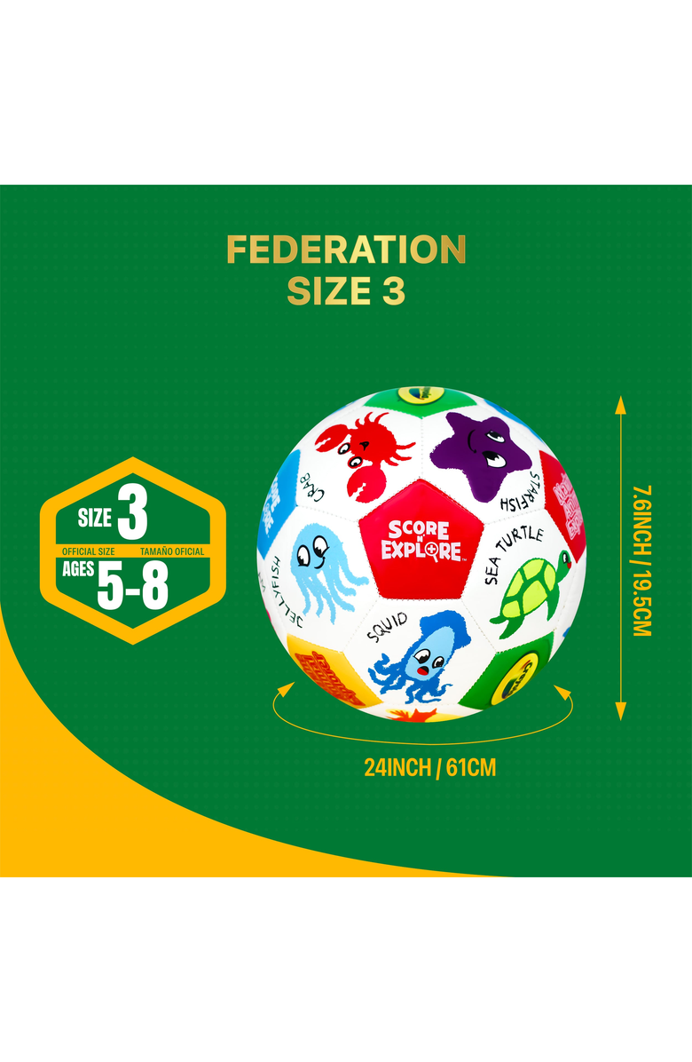 iconsportgroup Marine Animal Soccer Ball, Alternate, color, Marine Animal