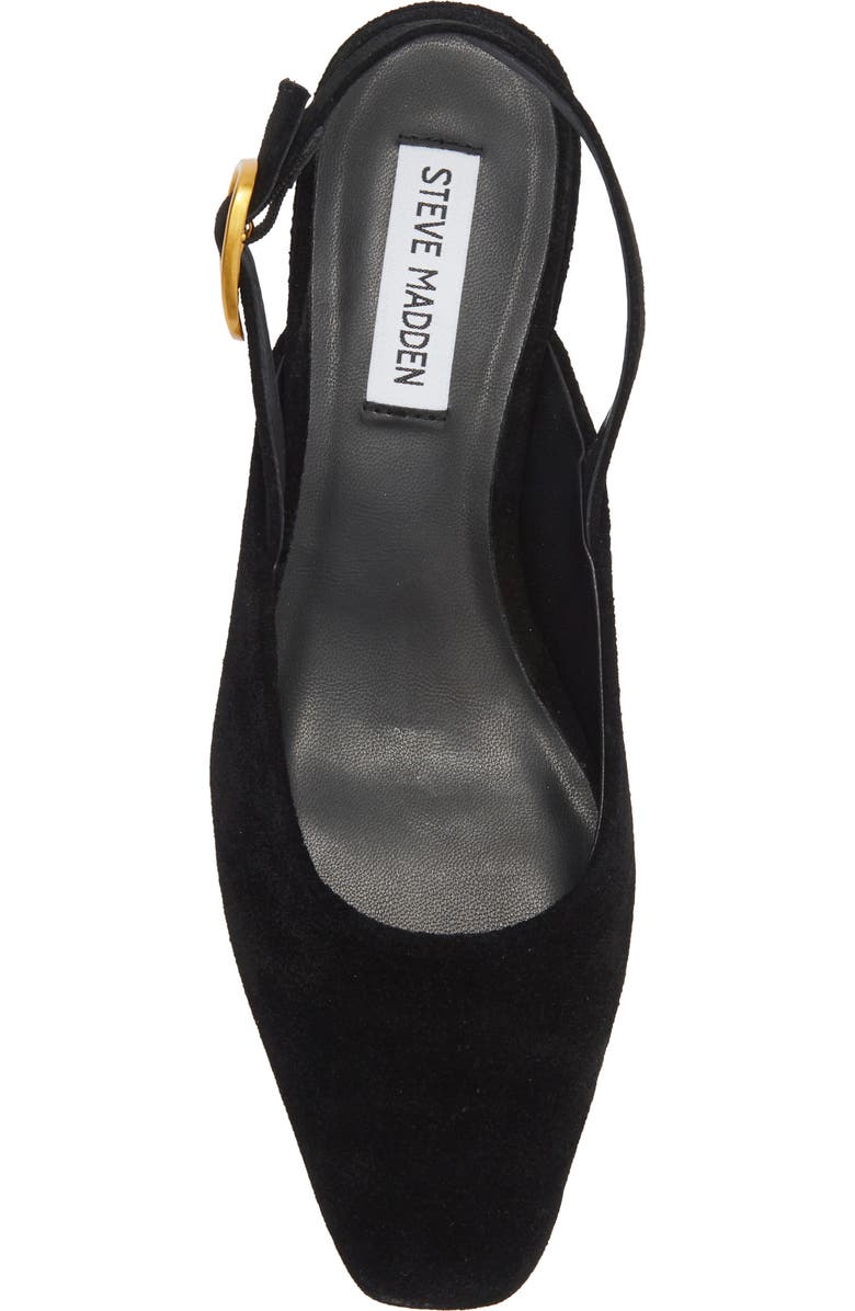 Steve Madden Diona Slingback Pump, Alternate, color, Black Suede
