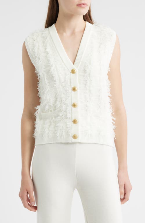 Kobi Halperin Sterling Fringe Knit Sweater Vest