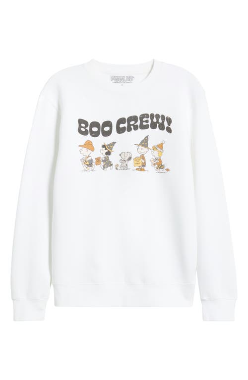Golden Hour Peanuts® Boo Crew Graphic Sweatshirt In White
