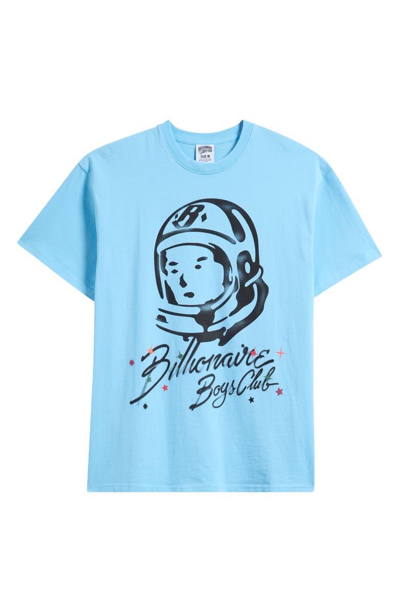 Billionaire Boys Club BB Helmet Head Cotton Graphic T-Shirt, Alternate, color, Baltic Sea