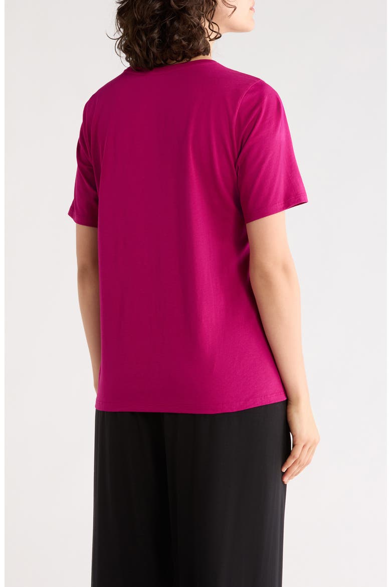 Organic Cotton T-Shirt, Alternate, color, SANGRIA