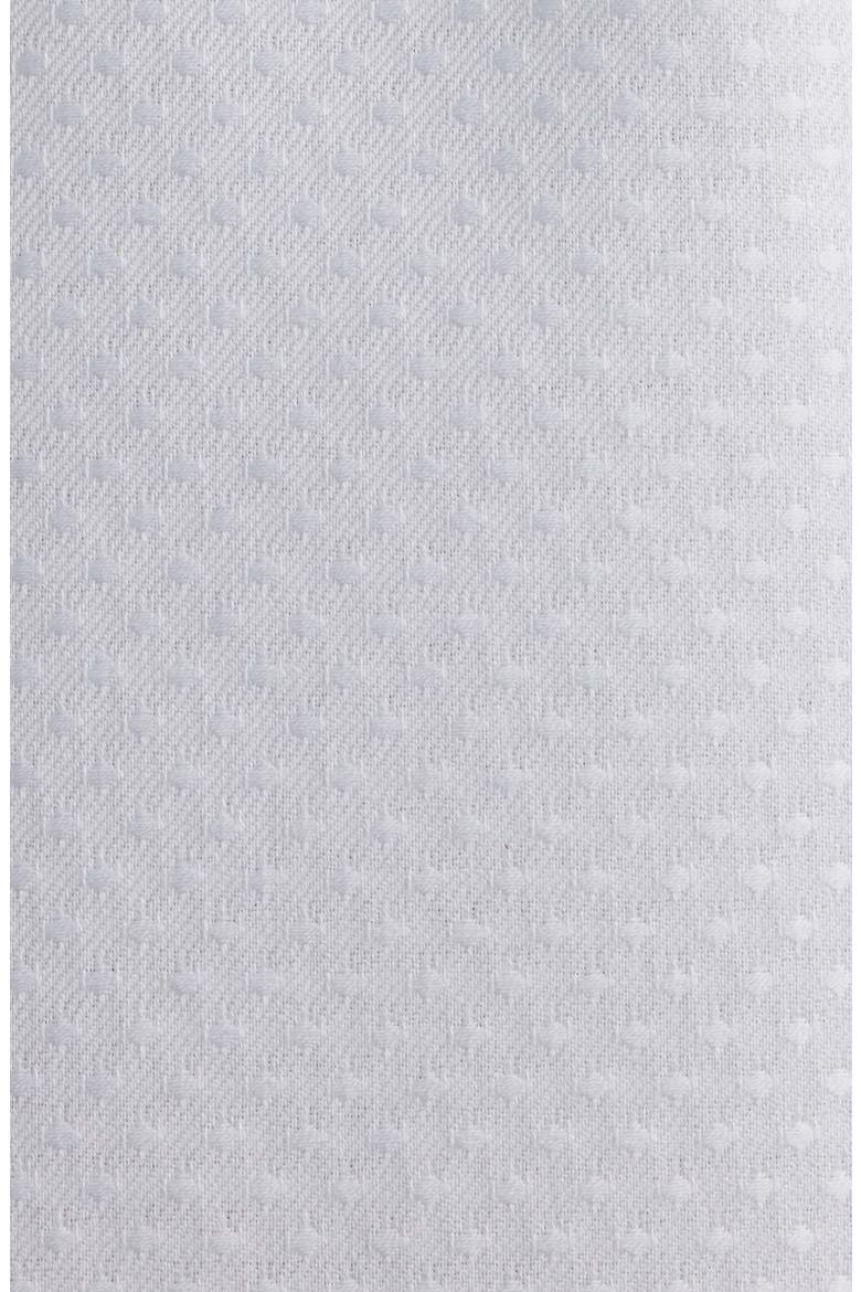 Modern Fit Dot Pattern Non-Iron Cotton Dobby Dress Shirt, Alternate, color, WHITE