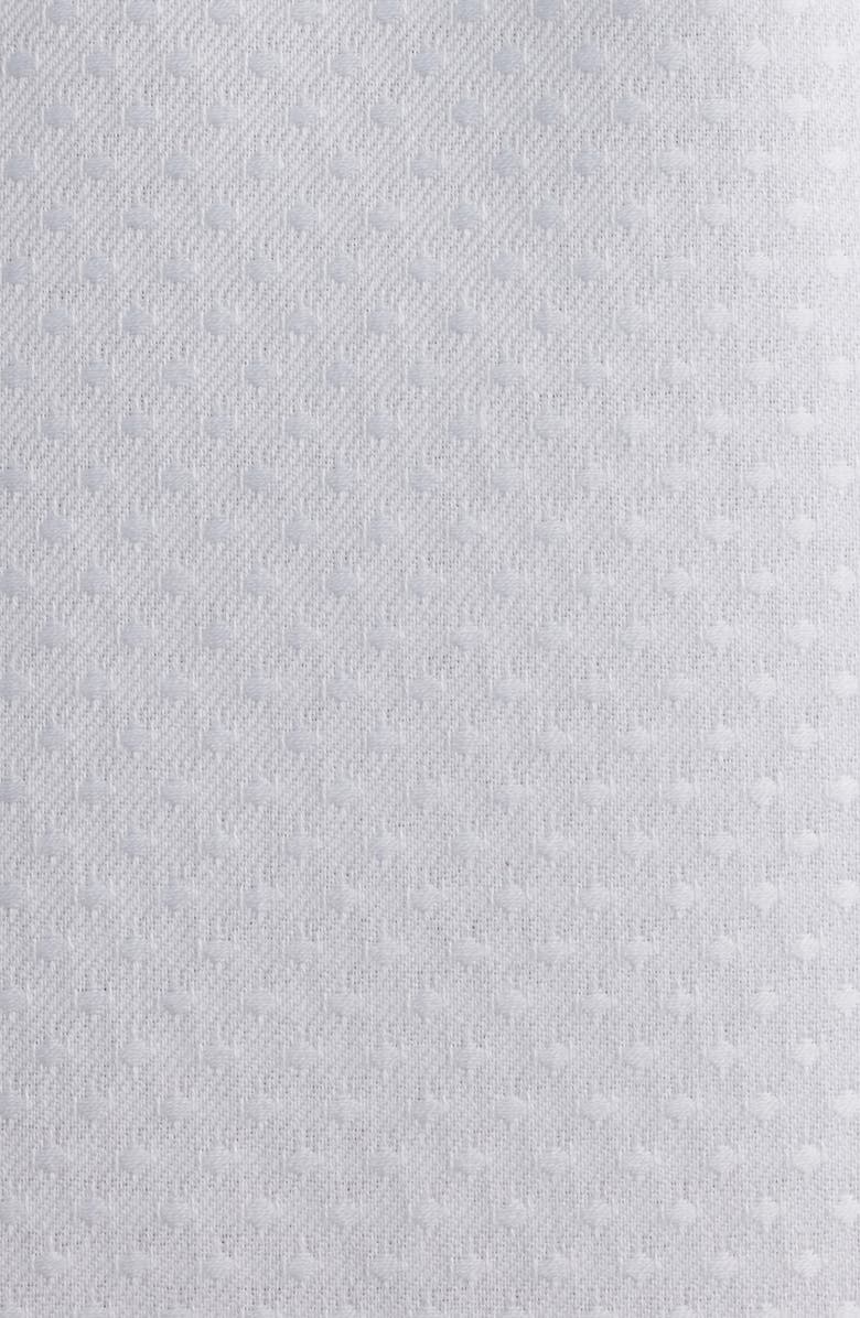 1863 by Eterna Modern Fit Dot Pattern Non-Iron Cotton Dobby Dress Shirt, Alternate, color, White