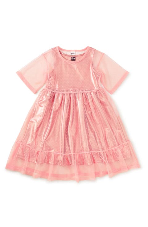 Layered Tulle & Foil Dress