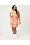  Orange Floral Print
