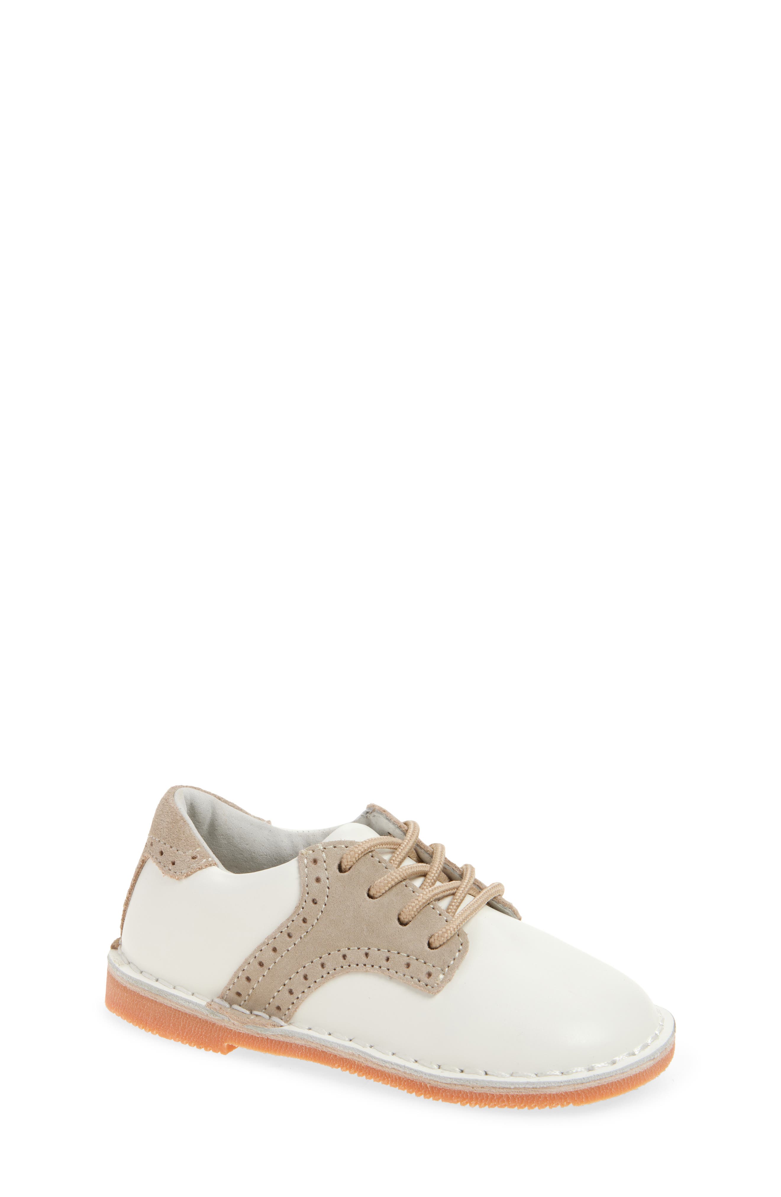 L'AMOUR Kids' Rowan Saddle Shoe, Main, color, White/ Sand