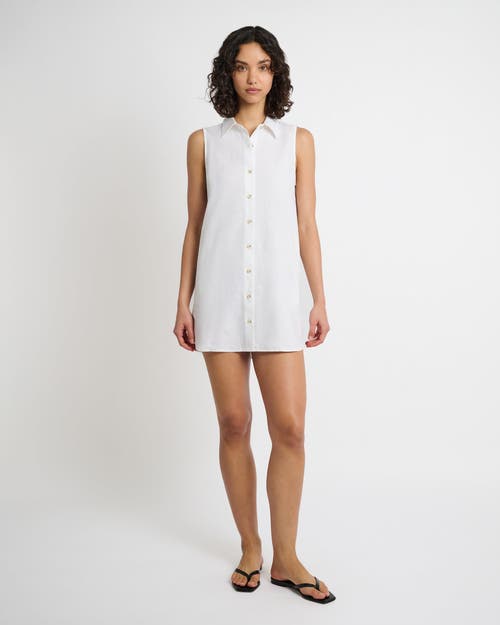 Onia Air Linen Sleeveless Shirtdress