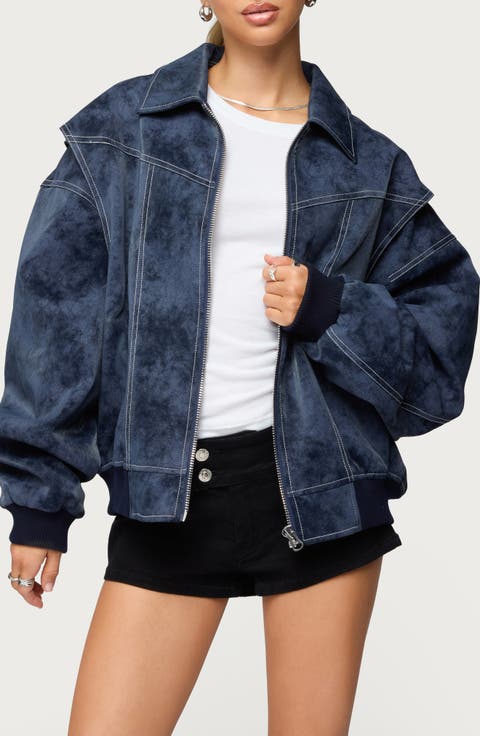 Ownley Oversize Faux Suede Jacket