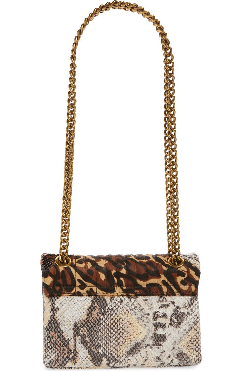 Kurt Geiger London Mini Kensington Genuine Calf Hair Mixed Media Crossbody Bag, Alternate, color,