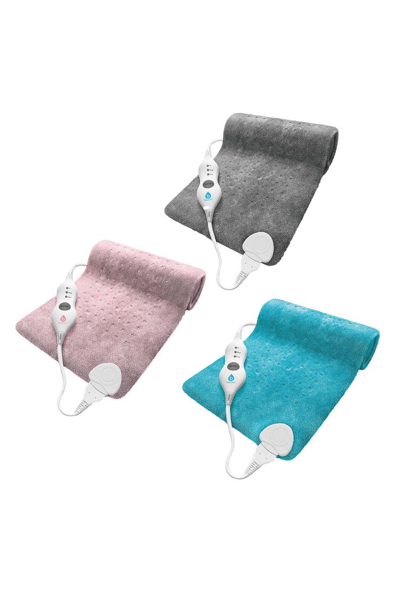 Comfort Trio Heating Pad Set Teal, Pink & Gray, Main, color, Multicolor