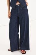 MANGO Wide Leg Rinse Wash Jeans