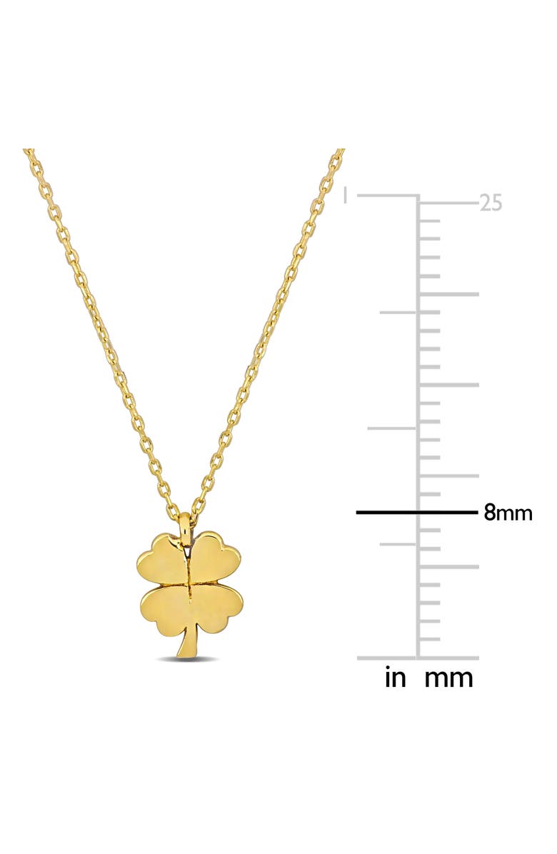 Julianna B. 14k Yellow Gold Pendant Necklace, Alternate, color, Clover