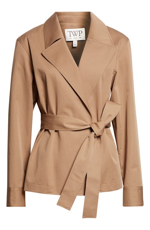 Wrap Me Up Belted Cotton Coat