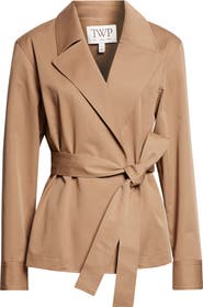 TWP Wrap Me Up Belted Cotton Coat