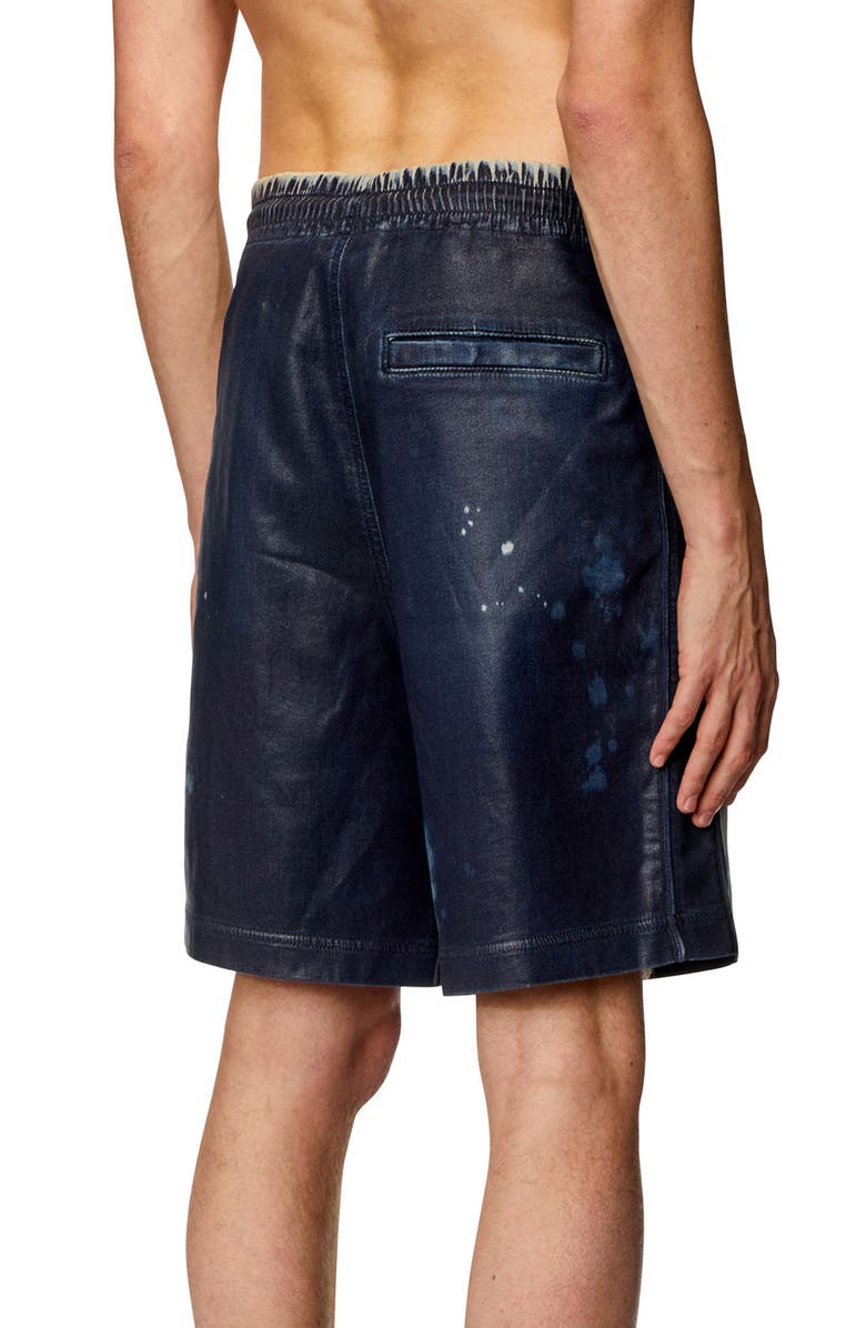 DIESEL<sup>®</sup> Boxy Denim Track Shorts, Alternate, color, Denim