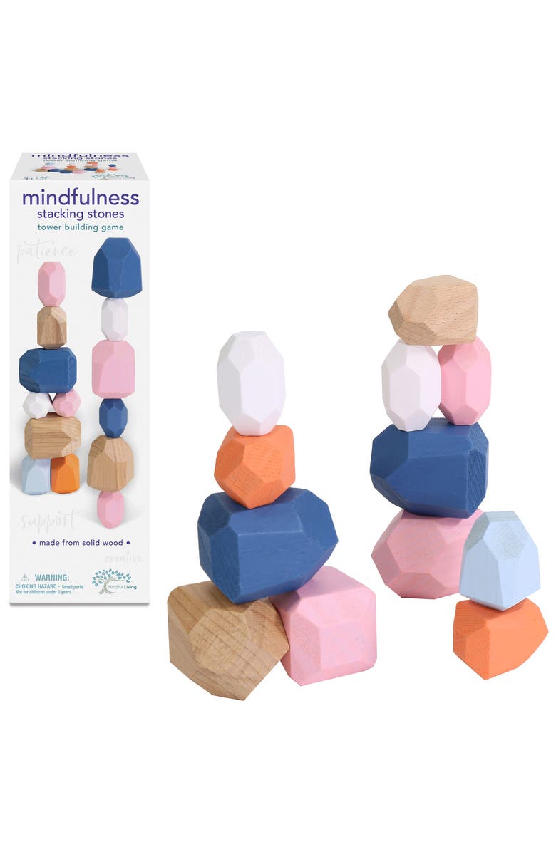 Ambassador Games Mindful Living Stacking Stones Tower Building Game, Alternate, color,