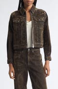 Cinq à Sept Nicole Flocked Denim Jacket