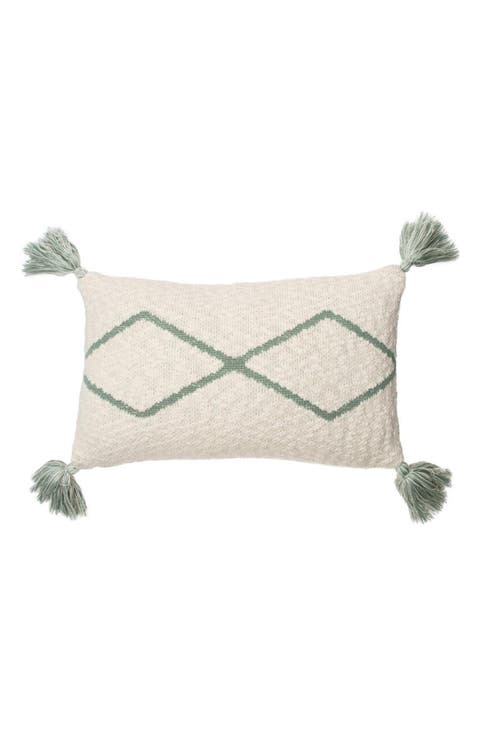 Oasis Tassel Knit Accent Pillow