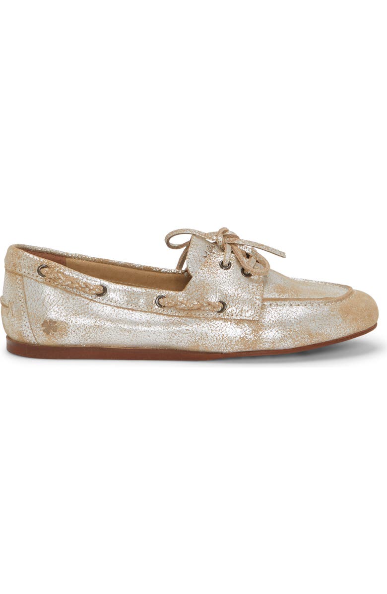 Lucky Brand Tineera Boat Shoe, Alternate, color, Silver Foil Print