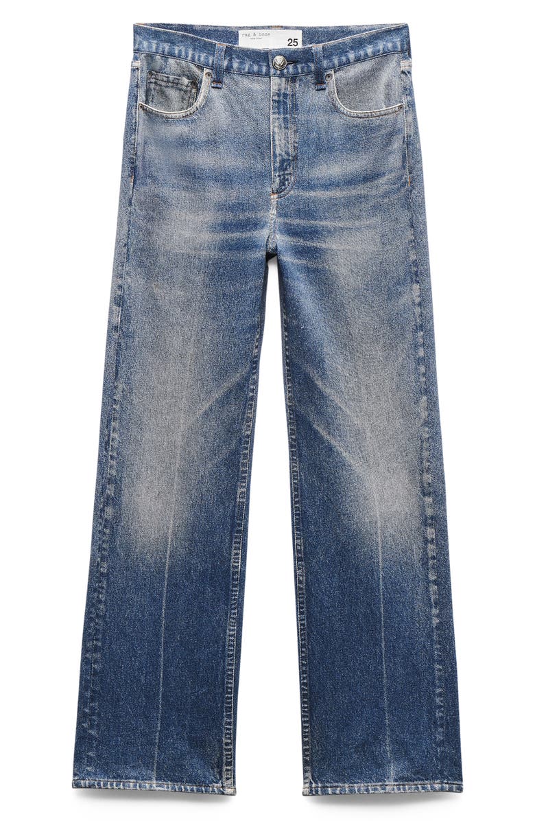 rag & bone Miramar Shea Wide Leg Cotton Terry Sweatpant Jeans, Alternate, color, Ryder