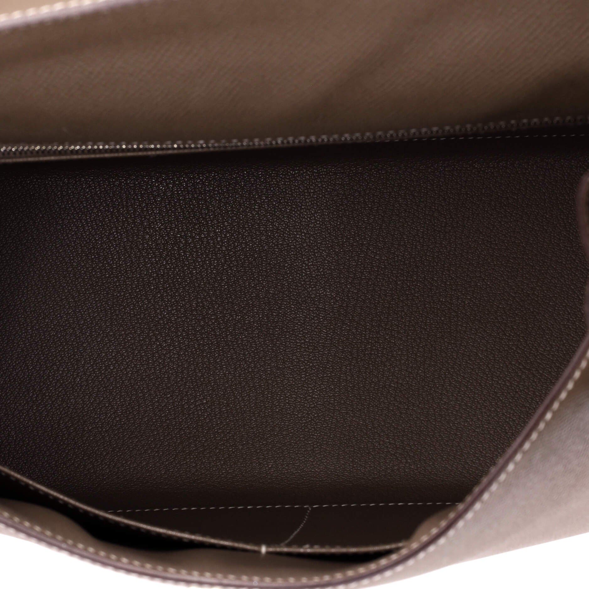 Kelly Handbag Grey Epsom with Palladium Hardware 28, Alternate, color, Grey