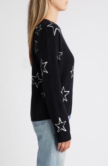 Caslon® Star Jacquard Sweater | Nordstrom
