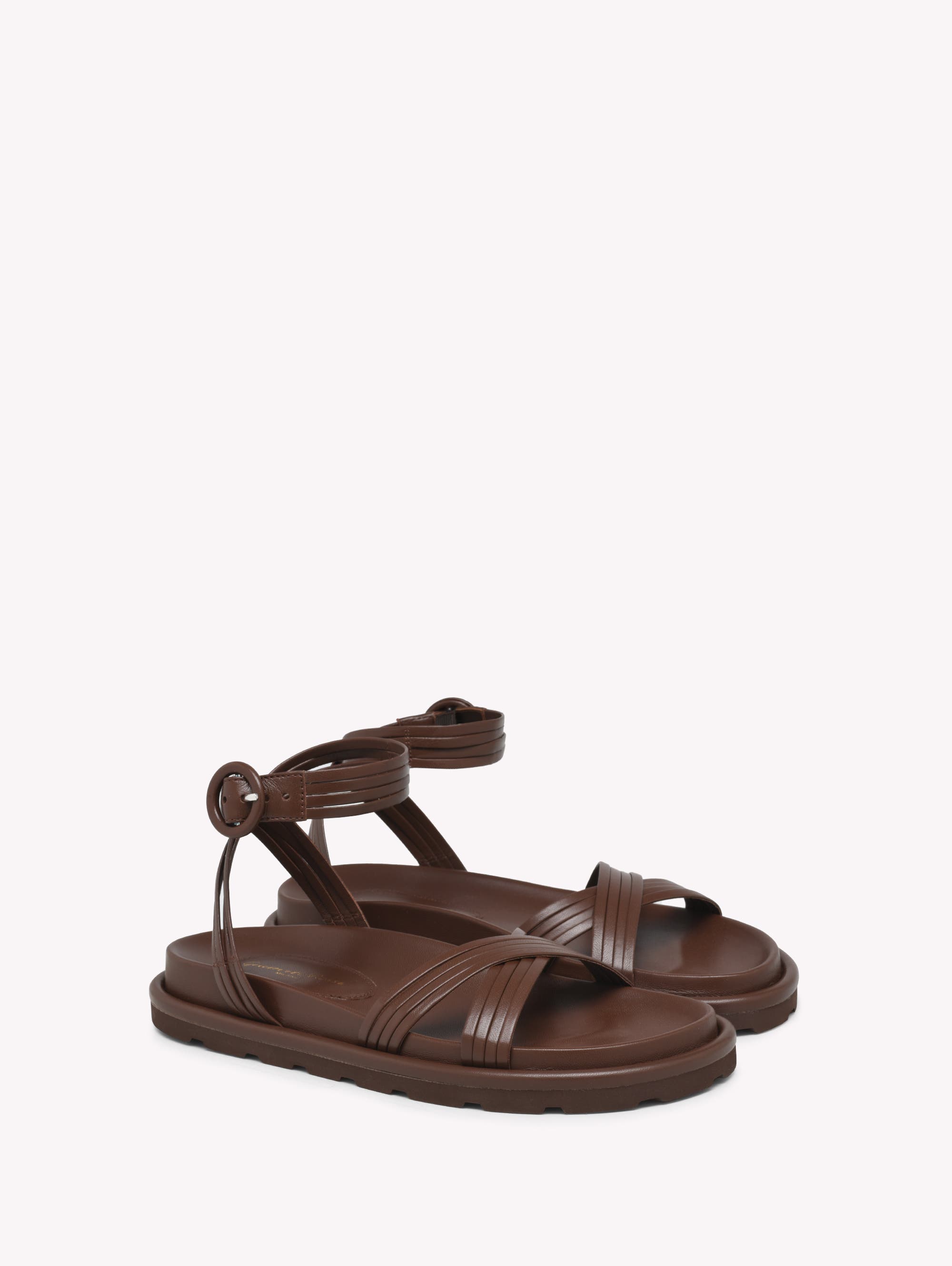 Gianvito Rossi Lianne Flat, Alternate, color, Brown Nappa