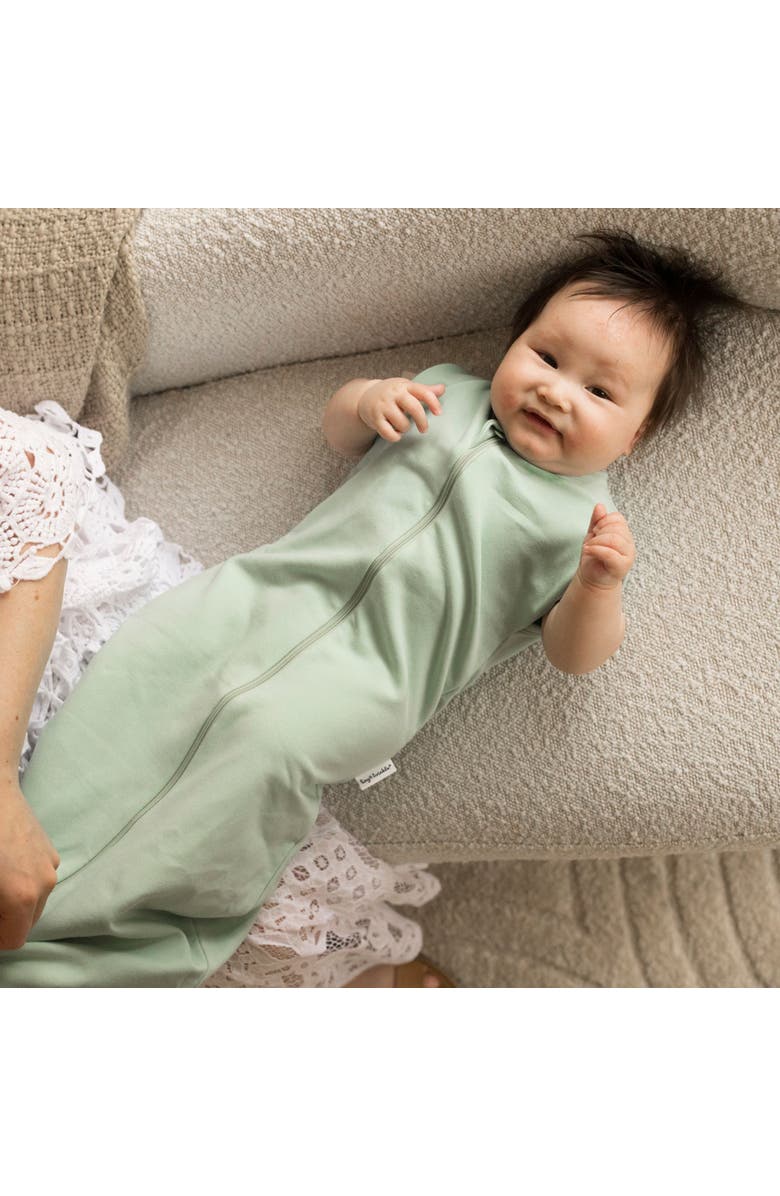 Tiny Twinkle Supersoft Micro-Fleece Sleep Sack with Swaddle Transition, Alternate, color, Sage