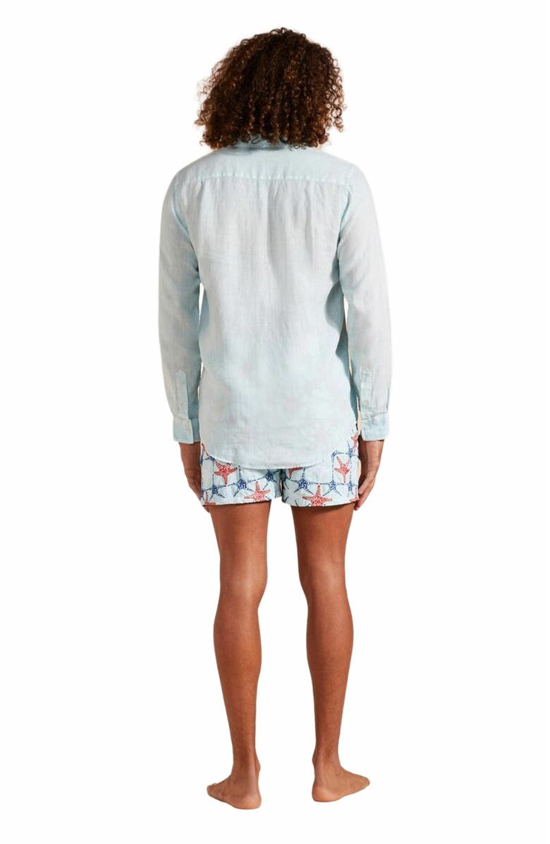 Vilebrequin Men's Linen Mineral Dye Shirt, Alternate, color, 