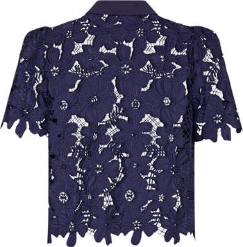 Addison Lace Short Sleeve Shirt